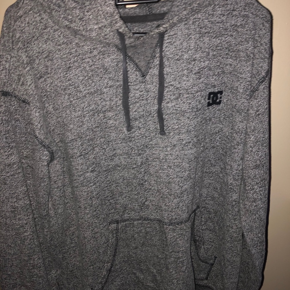 grey DC hoodie